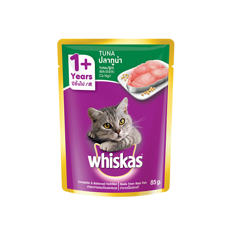 Whiskas | Tuna Adult Cat Food Pouch 85g