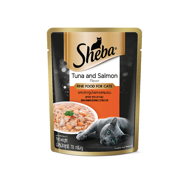 Sheba | Pouch Tuna & Salmon Wet Cat Food 70g