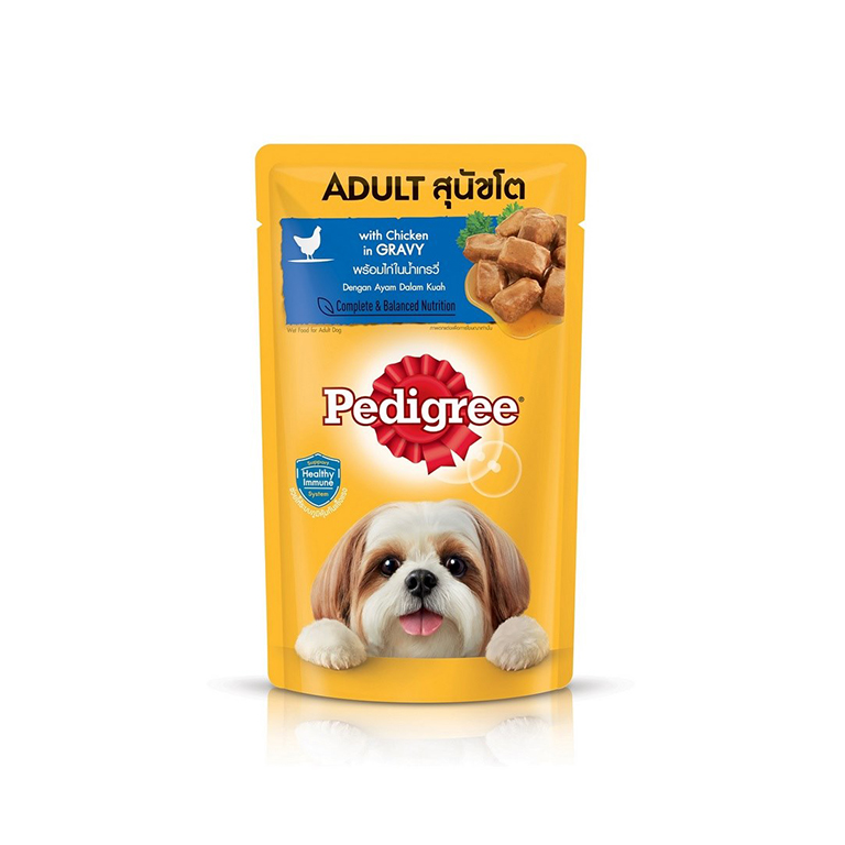 Pedigree | Adult Chicken Chunks in Gravy Wet Dog Food 130g