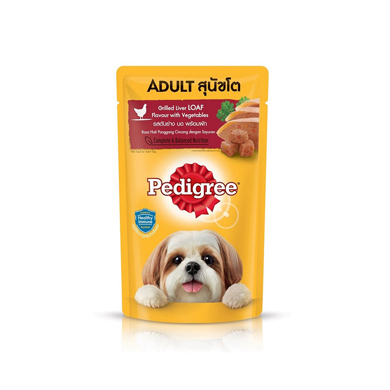 Pedigree | Adult Grilled Liver Loaf with Vegetables Wet Dog Food 130g