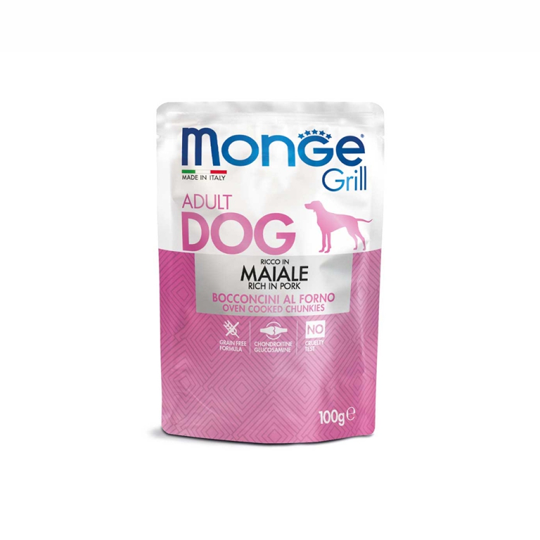 Monge | Grill Pork Wet Dog Food Pouch 100g