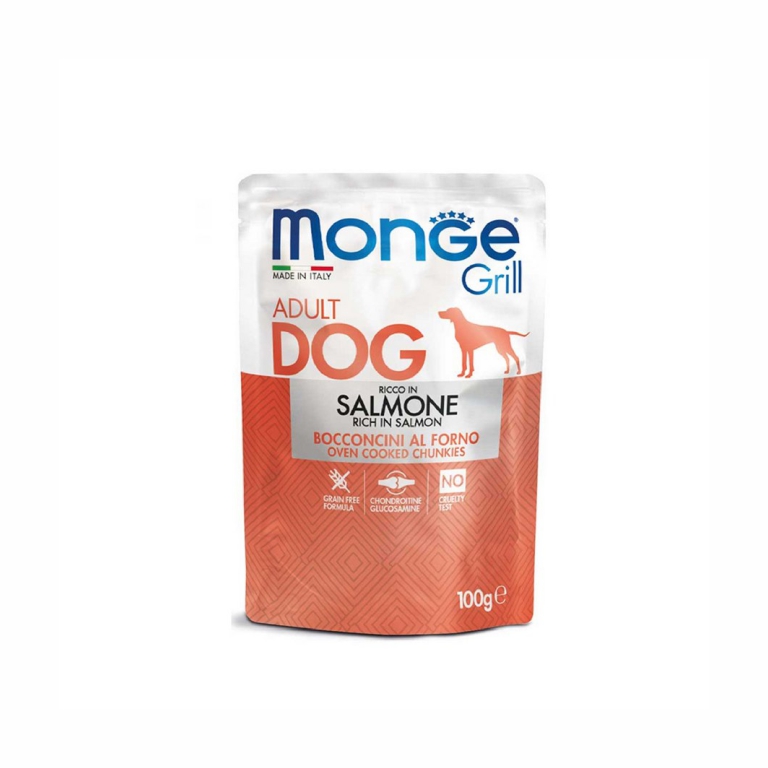 Monge | Grill Salmon Wet Dog Food Pouch 100g