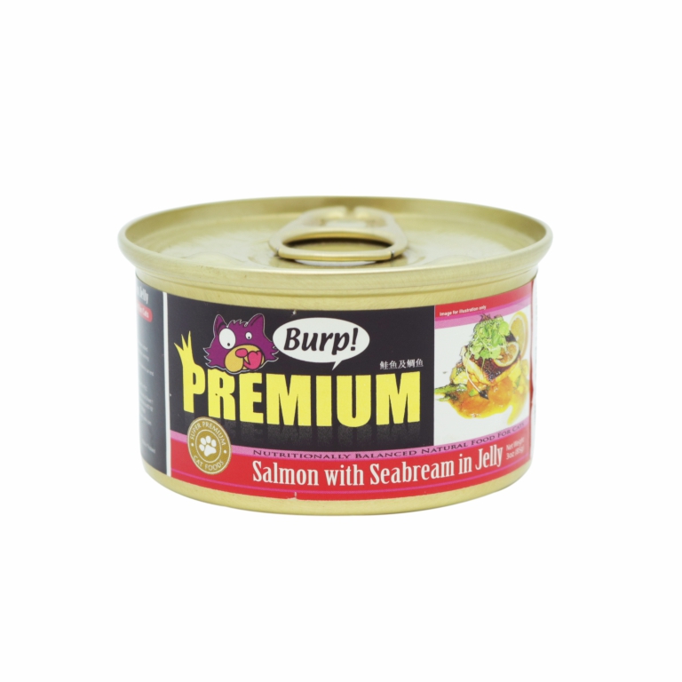 Burp! | Premium Salmon with Seabream in Jelly 85g