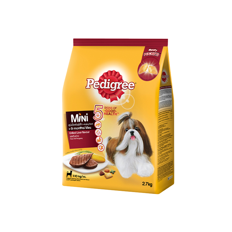 Pedigree | Adult Mini Grilled Liver Dry Dog Food 2.7kg