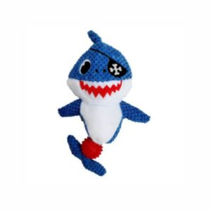 Chomper | Ahoy Shark Pirate With TPR Ball Dog Toy