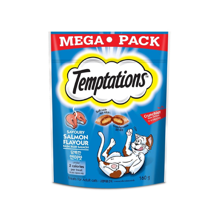 Temptations | Savoury Salmon Cat Treats 160g
