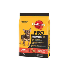 Pedigree | Pro Adult High Protein Mini And Small Breed Beef And Lamb Dry Dog Food 1.3kg