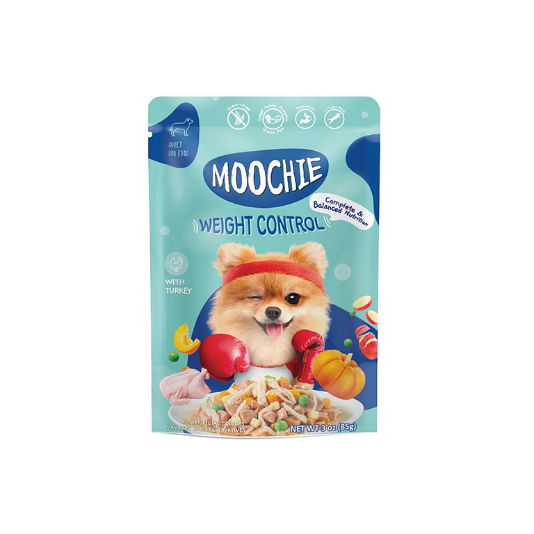 Moochie| Adult Small Breed Weight Control Turkey Wet Dog Food 85g