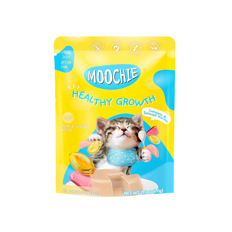 Moochie| Tuna with Chicken Healthy Growth Grain-Free Kitten Wet Food 70g