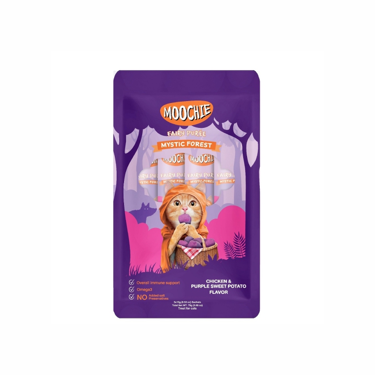 Moochie| Chicken & Purple Sweet Potato Cat Treats 15g X 5pcs