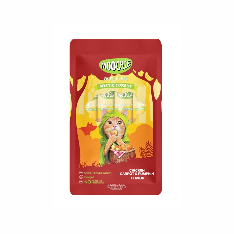 Moochie| Chicken Carrot Pumpkin Cat Treats 15g X 5pcs