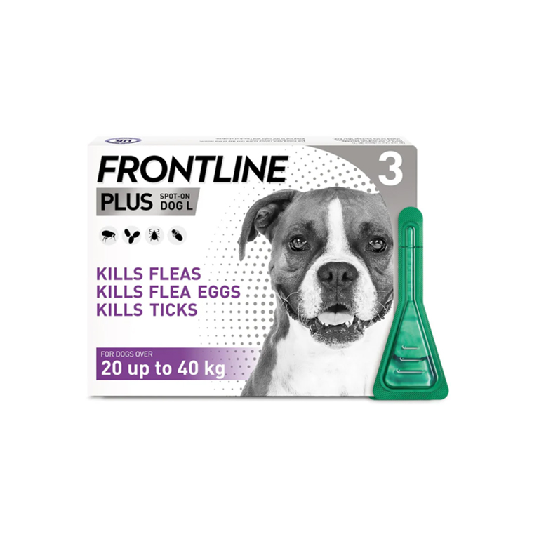 Frontline | Plus Flea & Tick Spot On For Dogs 20-40kg (1 Pipette)