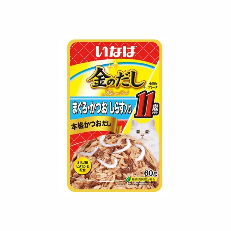 Inaba | Jelly Tuna Flakes Shirasu Cat Wet Food 60g