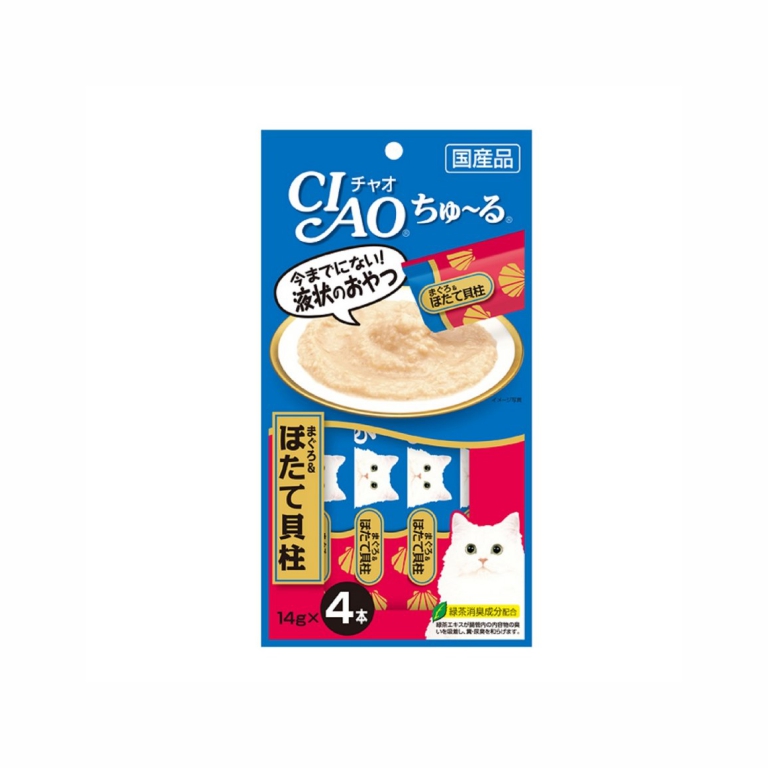 Ciao | Churu White Meat Scallop Cat Treats 14g