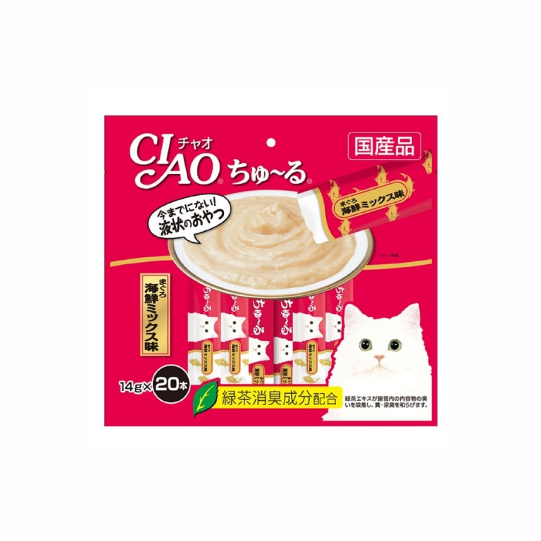 Churu White Meat Tuna with Fiber Creamy Cat Treat 14g
