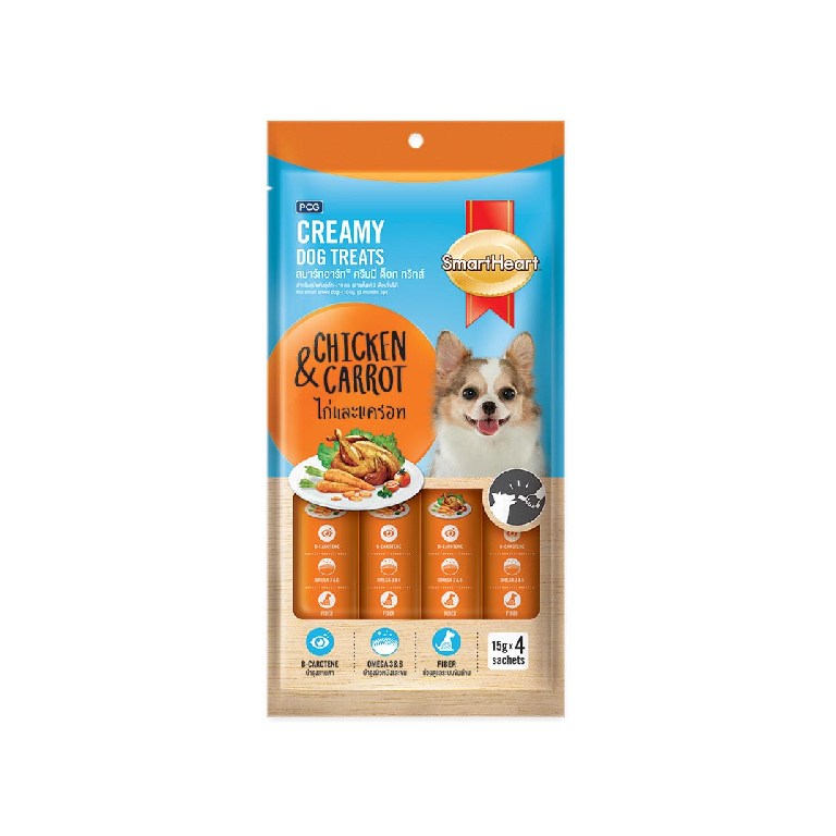 SmartHeart | Creamy Chicken And Carrots Dog Treats 60g