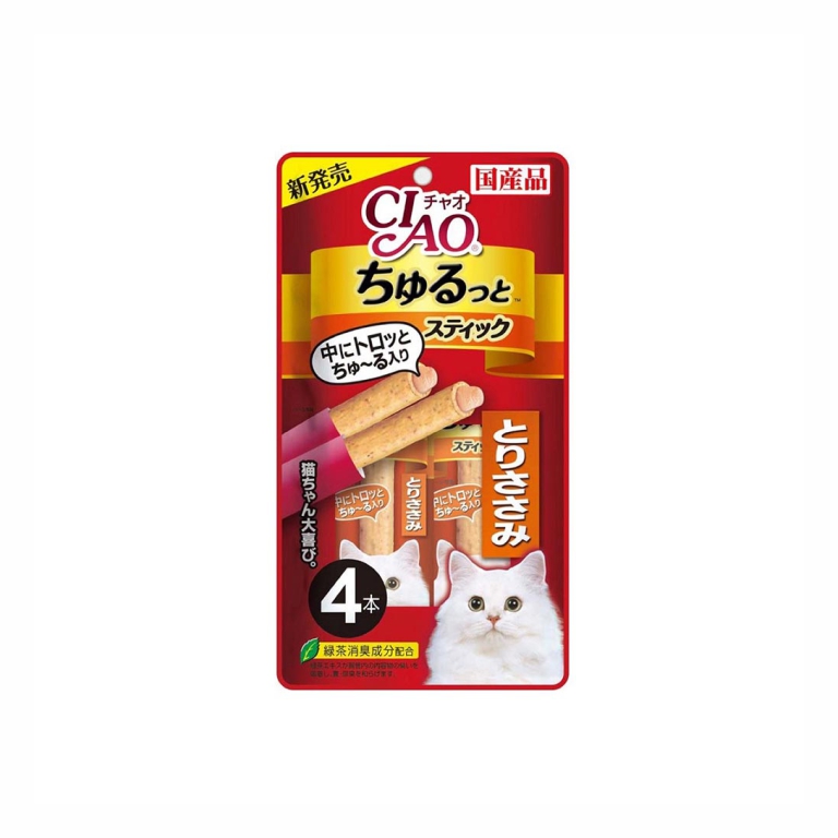 Ciao | Churutto Stick Maguro Scallop Cat Treats7g X 4