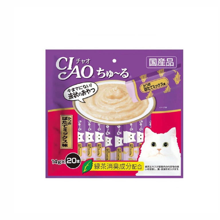 Ciao | Churu Tuna And Scallop Cat Treats 14g X 20