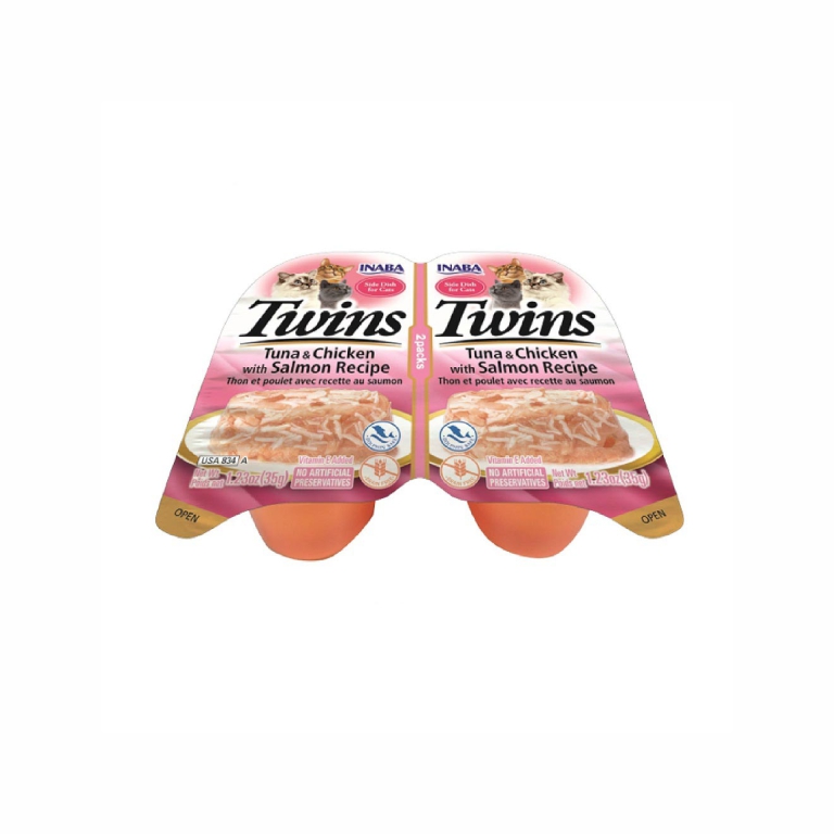 Inaba | Twin Chicken Salmon Cat Pot 35g