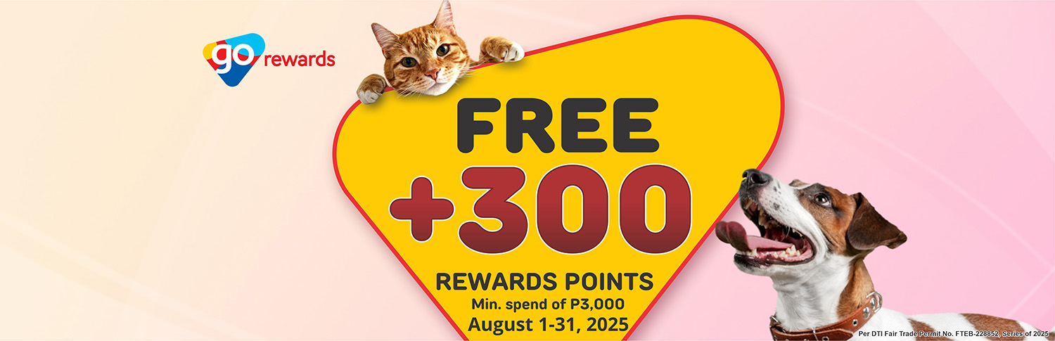 GO rewards plus 300 august 2025 home banner